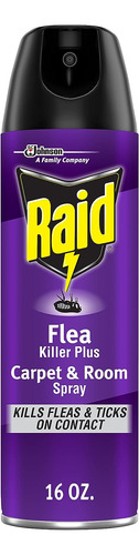 Raid Spray Para Alfombras Y Habitación Mata Pulgas, Mata Los