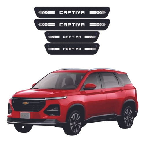 Sticker Protección De Estribos Puertas Chevrolet Captiva