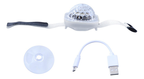 Mini Discoteca Led Inalámbrica Activada Por Sonido Blanco