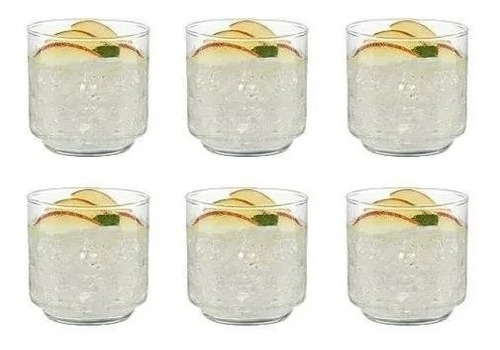 Imagen 4 de 7 de Vaso Bajo Alegro Jerico Cristar Vidrio Jugo 282ml X36 Unids.