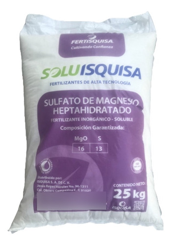 Sulfato De Magnesio Fertilizante Soluble Bulto