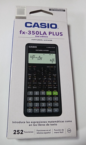 Calculadora Científica Casio (fx-350la Plus) 252 Funciones