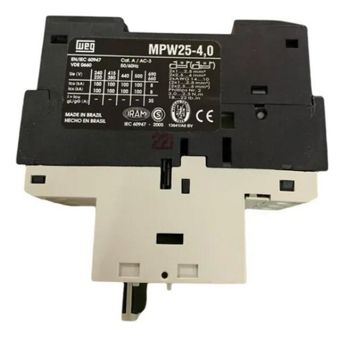 Disjuntor Motor 2.5 A 4.0a Mpw25-3 - Weg