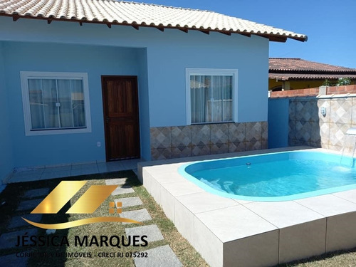 Imagem 3 de 10 de Jmc75_1 Casa De 2 Quartos, Área Gourmet E Piscina Em Unamar