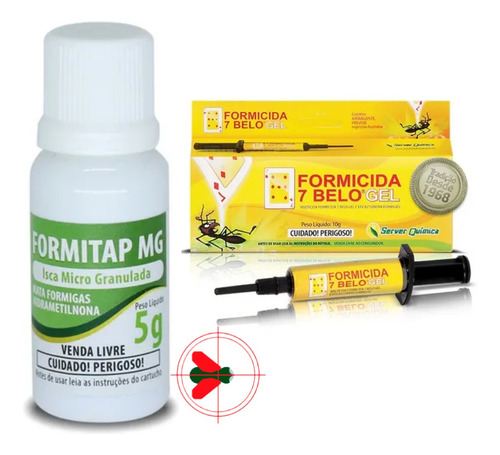 Kit Anti Formigas Urbanas Formitap 10 Un + Gel 7 Belo 10 Un