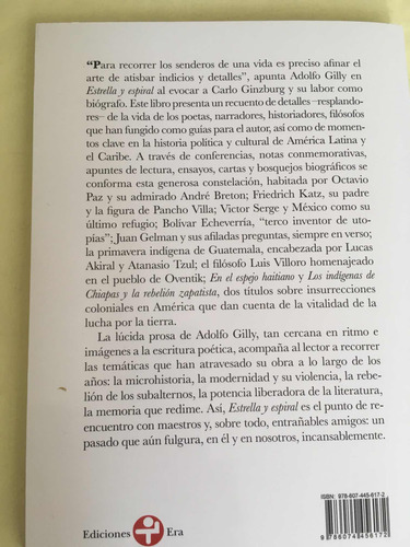 Adolfo Gilly : Estrella Y Espiral (Usado)