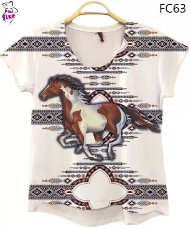 Camiseta Cavalo De Frente Hipismo Horse Camisa Blusa