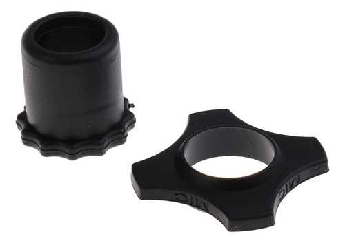 Micrófono De Protección Base Inferior Hexagonal Mic Negro