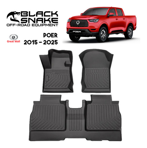 Pisos Calce Perfecto Poer 2019-2025 Automatico Black Snake