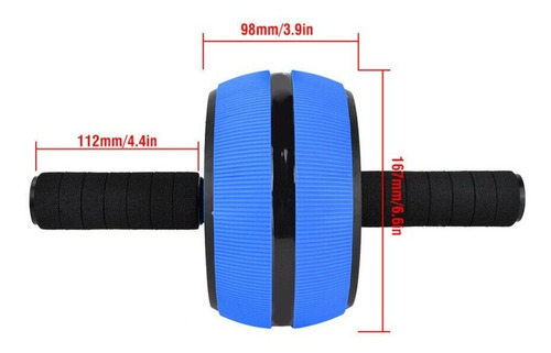 Imagen 3 de 7 de Rueda Doble Para Hacer Abdominales Ejercicios Fitness Abs