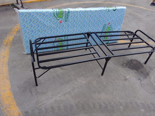 Camas Plegables Modelo Comodoy+colchon D 4 Pulgadas Nuevo