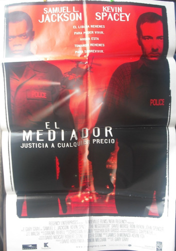 Afiche Original De La Película El Mediador C/ Samuel Jackson
