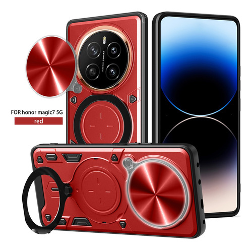 Funda Para Honor Magic 7 Lite Jiashang Uso Rudo Anillo Rojo Jiashang