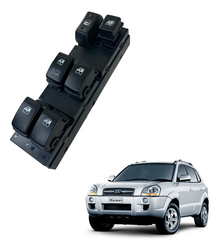 Switch Elevavidrio Principal Tucson Modelos 2005 - 2010