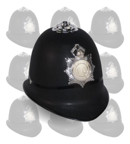 Casco Sombrero Policia Britanico Ingles Cotillon Disfraz X1