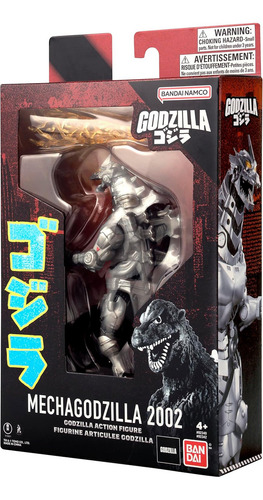 Boneco de ação Bandai Godzilla Mecha Godzilla 2002, 6 pol