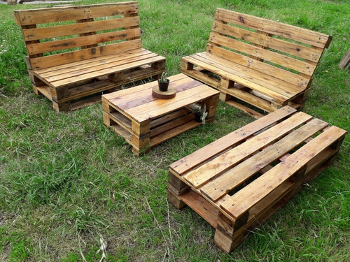 Imagen 5 de 9 de Juego De Jardín En Pallets