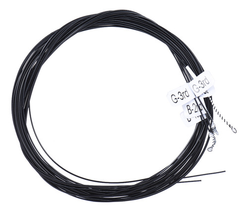 Cordas De Instrumentos: Cordas Ac136bk-h Black Hard Alice