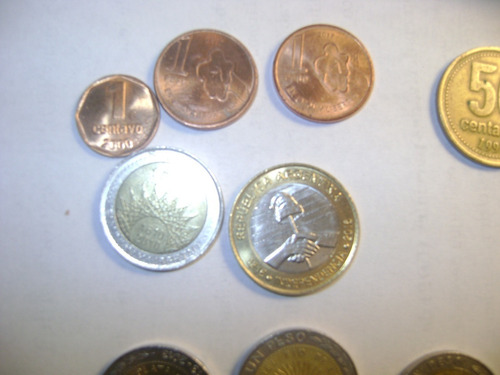Lote 28 Monedas Argentina Mas 1 Billete 2 $ Lote Xiv'95