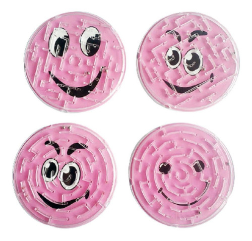 Juegos Modernos Para Familia, Mxmem-002, 10 Pzas, Circulares Color Trasparente