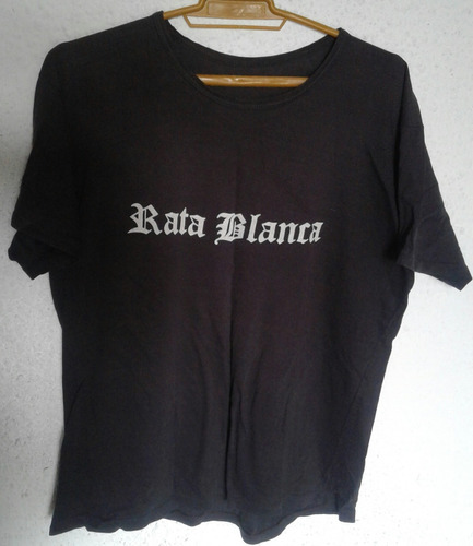 Camiseta Negra Rata Blanca 1er Disco Talle M.