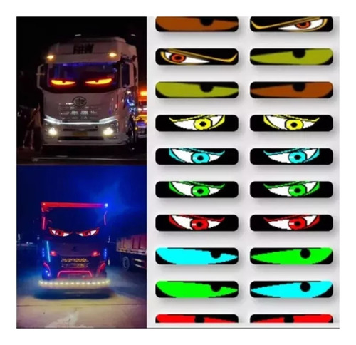 2 Luces Led Usb Con Forma De Ojos De Diablo Para Coches