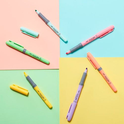 Marcadores em tons pastel Bic Marking, marcadores de 12 peças