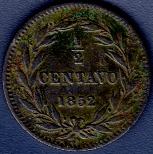 Moneda 1/2 Centavo Monaguero De 1852 Diámetro 22 Mm