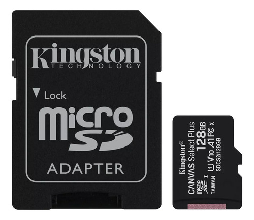 Tarjeta De Memoria Kingston Canvas Select 128gb Microsdxc 