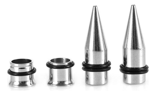 36 Unidades/set De Dilatadores De Oreja De Acero Inoxidable