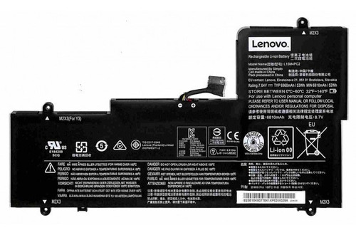 Bateria Lenovo Ideapad Yoga 710 L15m4pc2 L15l4pc2 53wh