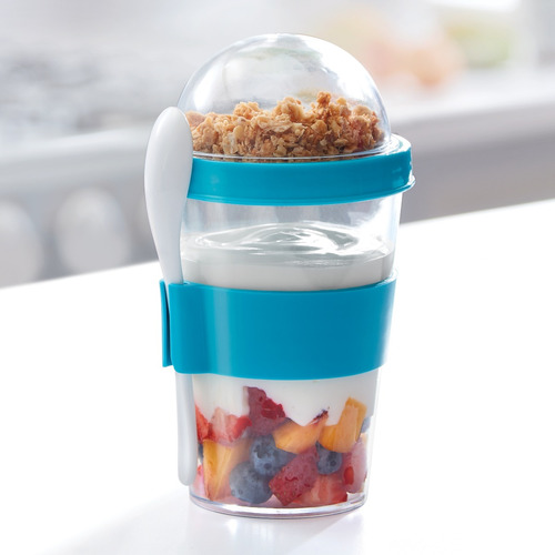 Vaso Para Yogurt Y Cereal, Yogurt Conmigo Fruta Picada