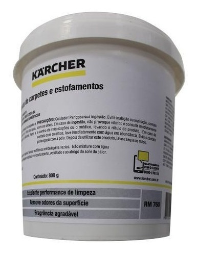 Detergente Em Pó Para Extratora 800g Rm760 Karcher