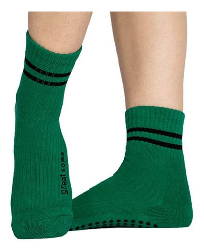 Great Soles Crew Grip Socks - Calcetines Antideslizantes Par