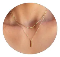 Comprar Collares En Capas Pancert Para Mujer, Collar De Oro Collares