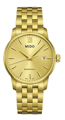 Relógio Mido Baroncelli M013.410.33.021.00 Swiss Made Safira