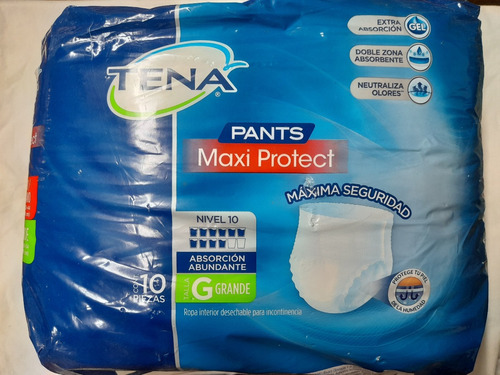 Tena Pants Maxi Protect Talla G Calzón 10 Piezas