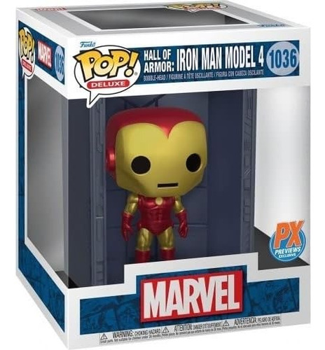 Funko Pop Collectible Figura Iron Man Model 4 Hall Of Armor 