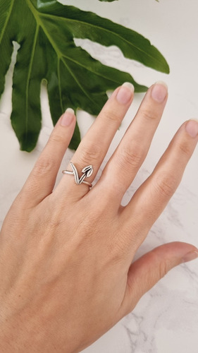 Anillo Simbolo Vegano Plata Vegan Amante Animales