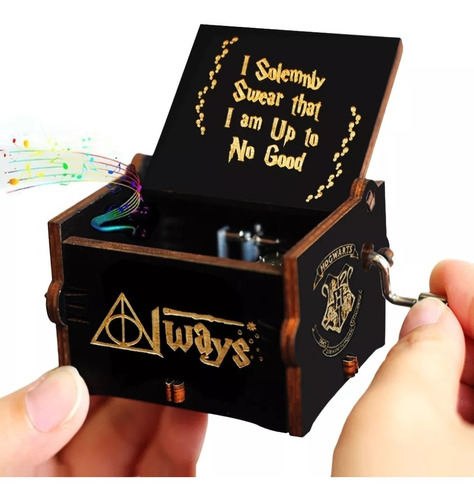 Caja Musical Harry Potter De Madera Manivela