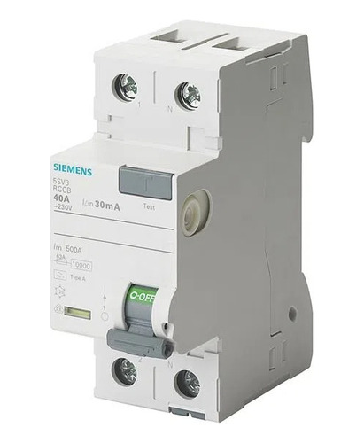 Diferencial 1p+n T/a Super Res 30ma 25a 5sv3312-6 Siemens