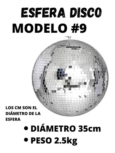 Esfera De Espejos Disco De 35 Cms