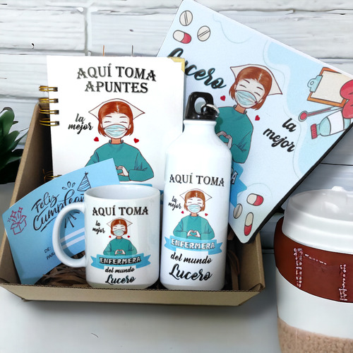 Taza Tomatodo Libreta Mousepad - Regalos Dia De La Enfermera