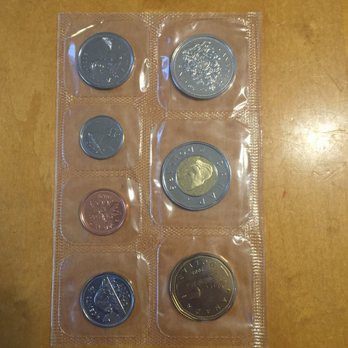 Can-s18 Set 7 Monedas Canada 2005 Prooflike Ayff (Usado)