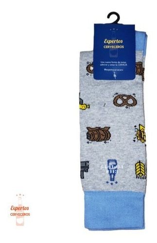 Imagen 3 de 10 de Medias Beer Festival Socks (gris Claro)