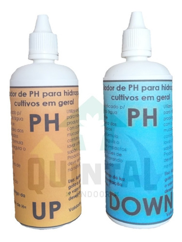 Kit Reguladores Ph Up E Ph Down - Grow Cultivo Hidroponia