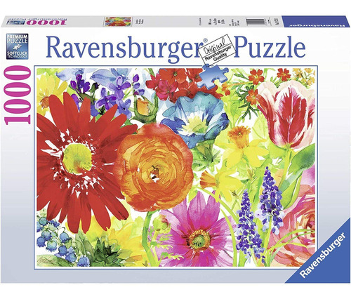 Ravensburger Rompecabezas: Flores De Colores 1000 Piezas