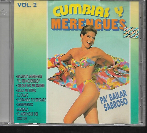 Compilado Artistas Album Cumbias Y Merengues Vol.2 Cd 