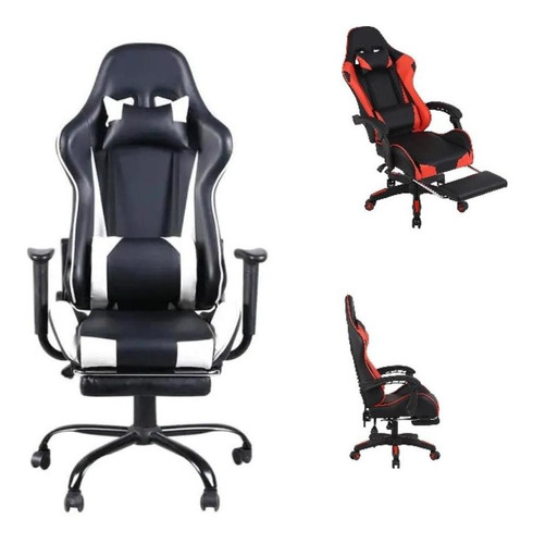 Cadeira Escritorio Gamer Fire Ergonomica  Profissional Branc