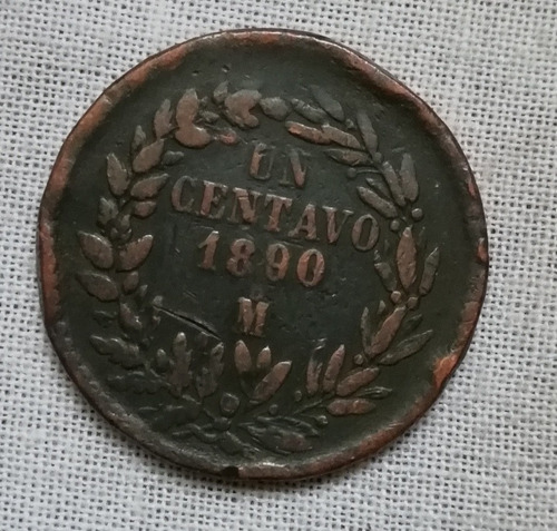 1 Centavo Porfiriano 1890 De Cobre.